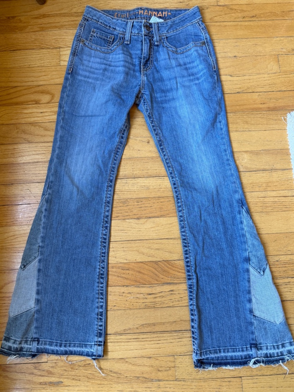 Cruel Denim Flare Jeans with Panel Detail